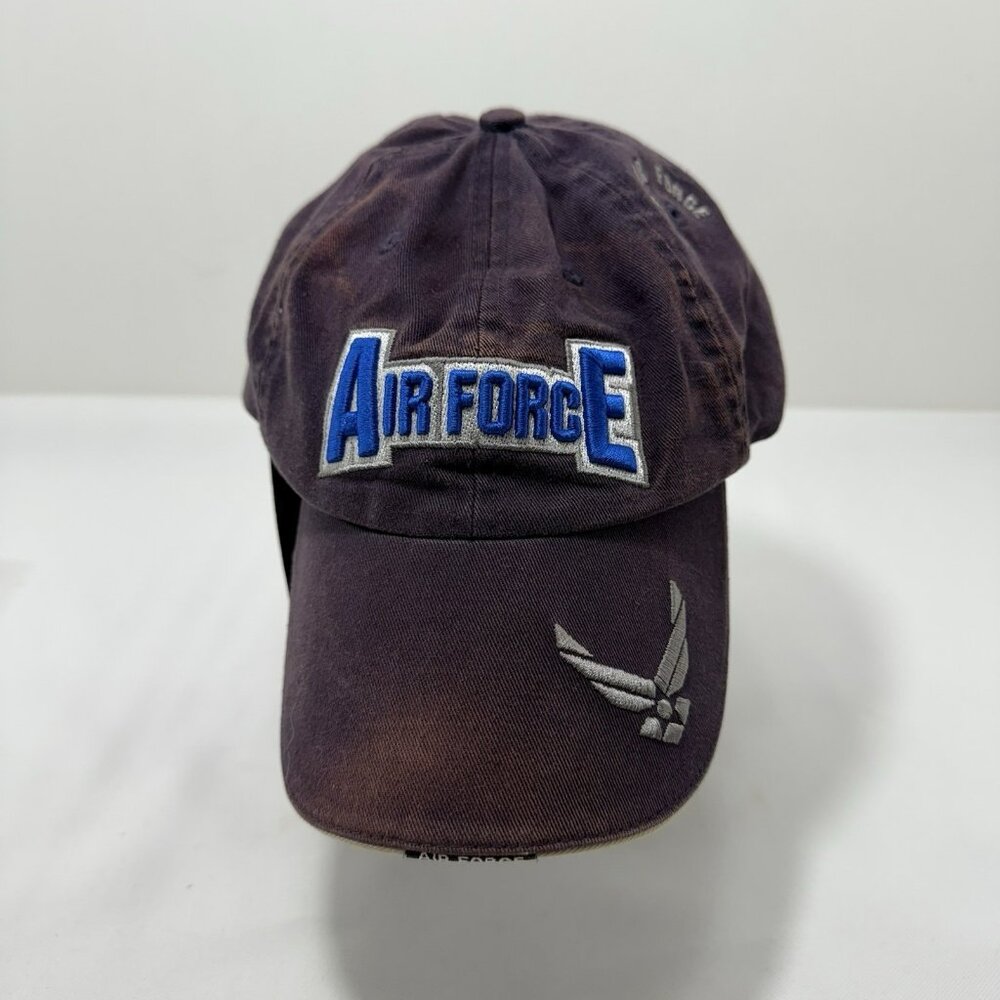 Mitchell USA Us Air Force Baseball Hat Logo Wing Cap Pride Patriot Veteran Rusty